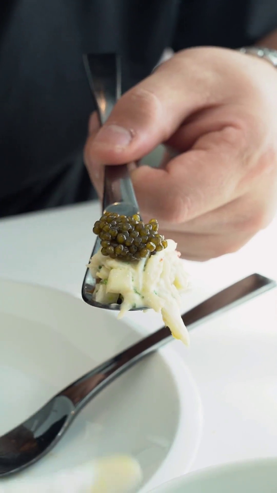 帝王蟹配鱼子酱