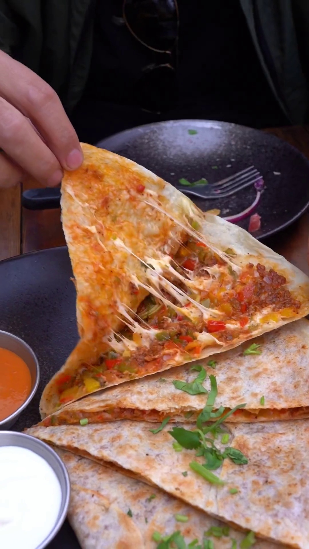 芝士煎饼（牛肉香肠碎馅）