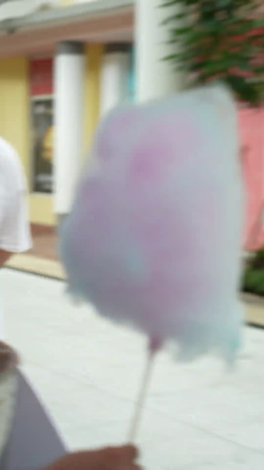 粉紫蓝拼色棉花糖