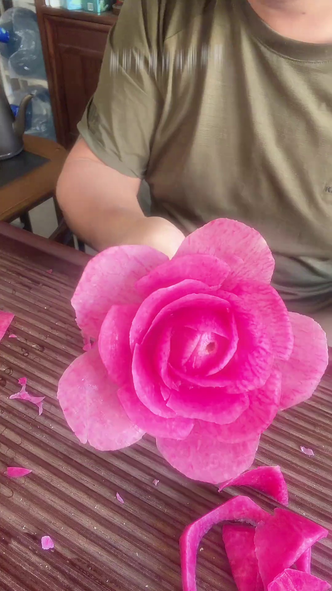 心里美萝卜雕花